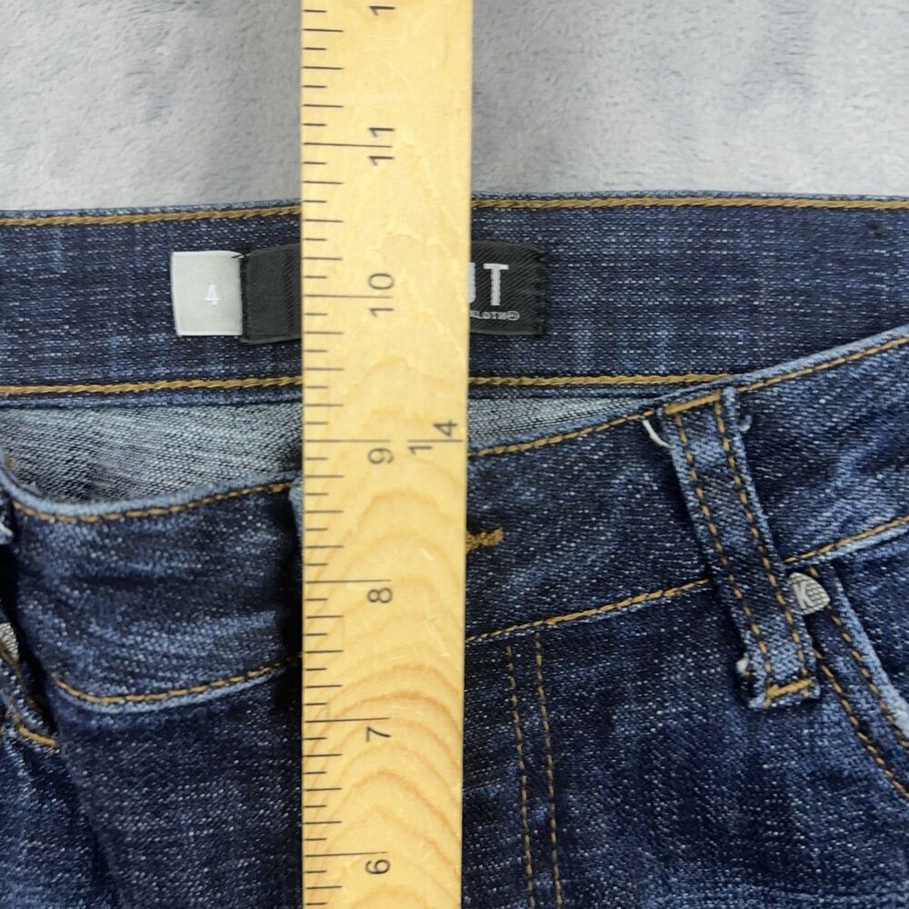 KUT From The Kloth Amy Crop Straight Leg Jeans Womens Size 4 Mid Rise Dark Wash - Picture 8 of 9